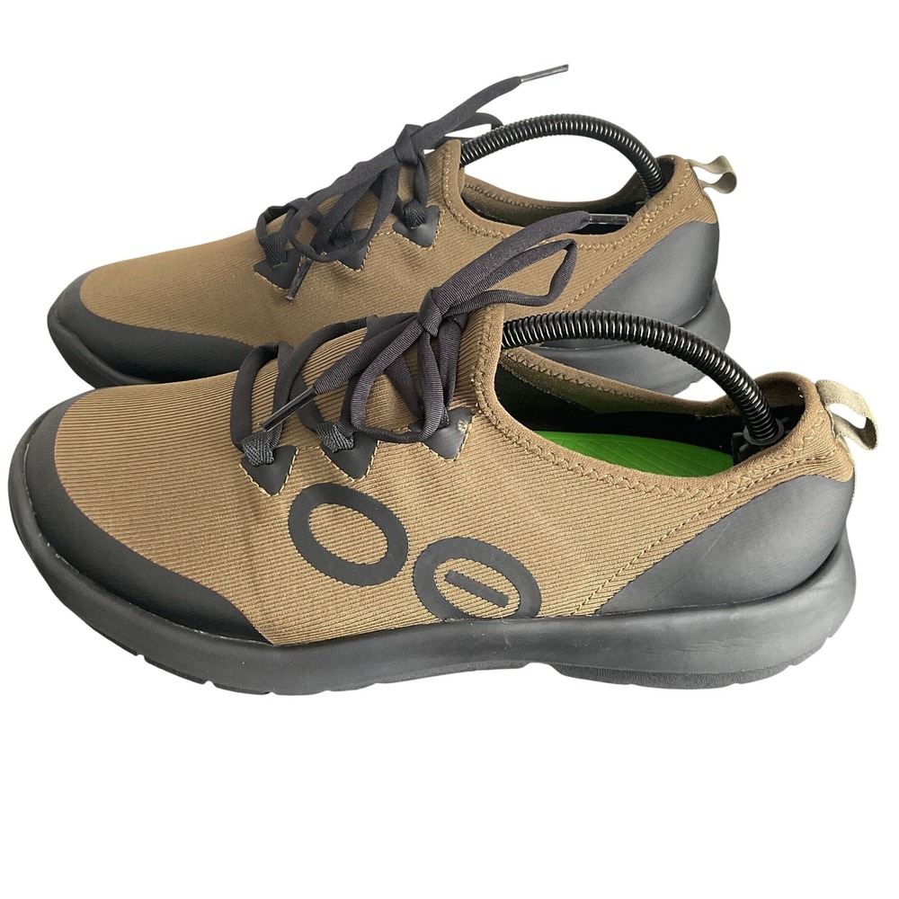 OOFOS OOmg Sport Knit Low Recovery Sneaker Mens 10 Olive Black 07012023-6